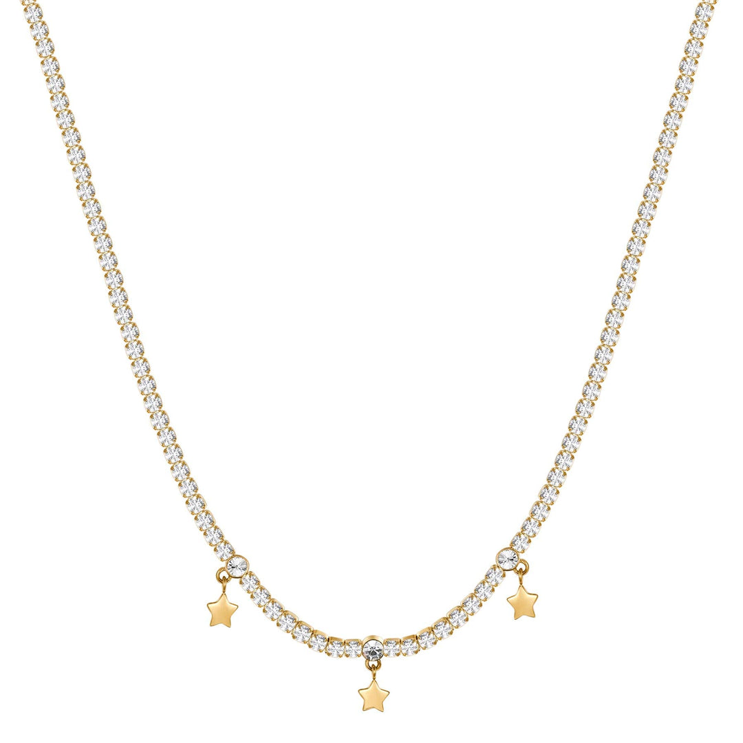 Brosway Damen-Halskette mit Sternsymbol | Wunschkollektion - BEIN005, 430mm, Edelstahl, Nicht zutref