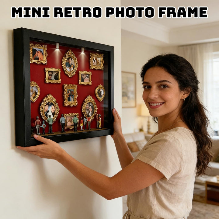 DIY Mini Museum Silhouette Box, DIY Mini Menschen Figuren Museum, Kreativ Bilderrahmen mit MINI Figu