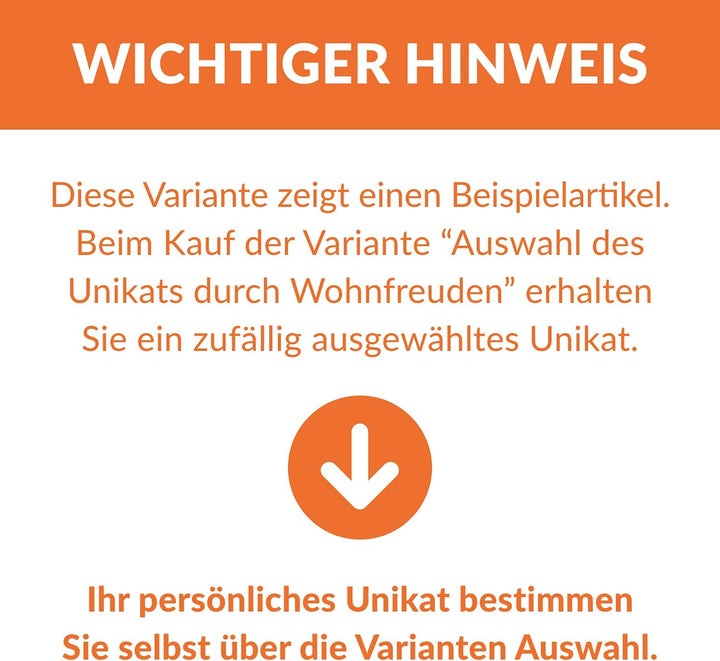 40 cm rund Naturstein Waschbecken grau von WOHNFREUDEN - Unikat Auswahl Stein Aufsatzwaschbecken Nat