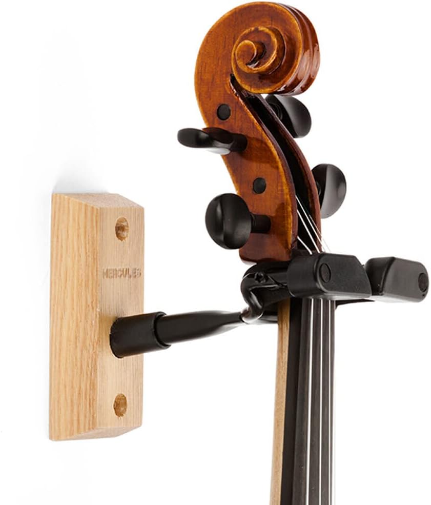 Hercules DSP57WB Wall Mountable Violin Hanger - Wood Base
