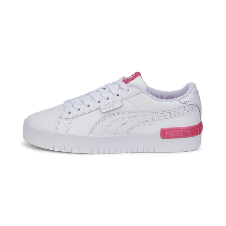PUMA Mädchen Jada JrRoad Running Shoe 35.5 EU Puma White Puma White Almond Blossom Sunset Pink, 35.5
