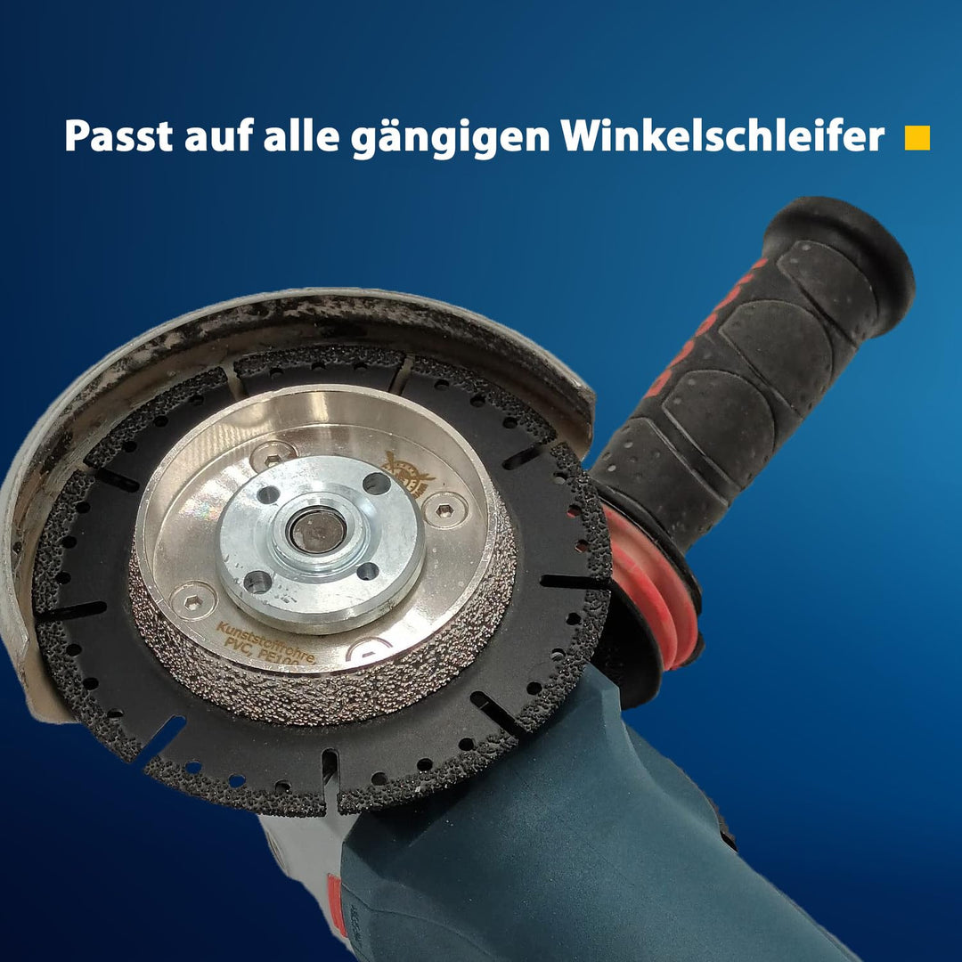 Profi Diamant-Trennscheibe Anfasscheibe für KG Rohre, Diamantscheibe 125 mm, vakuumgelötet, schneide