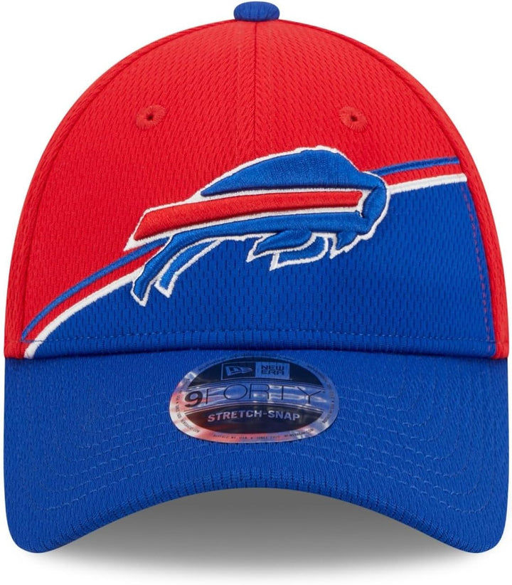 New Era NFL Sideline 9Forty Cap verstellbar Snapback Kappe American Football 2023/2024 #7-Bills-Red-