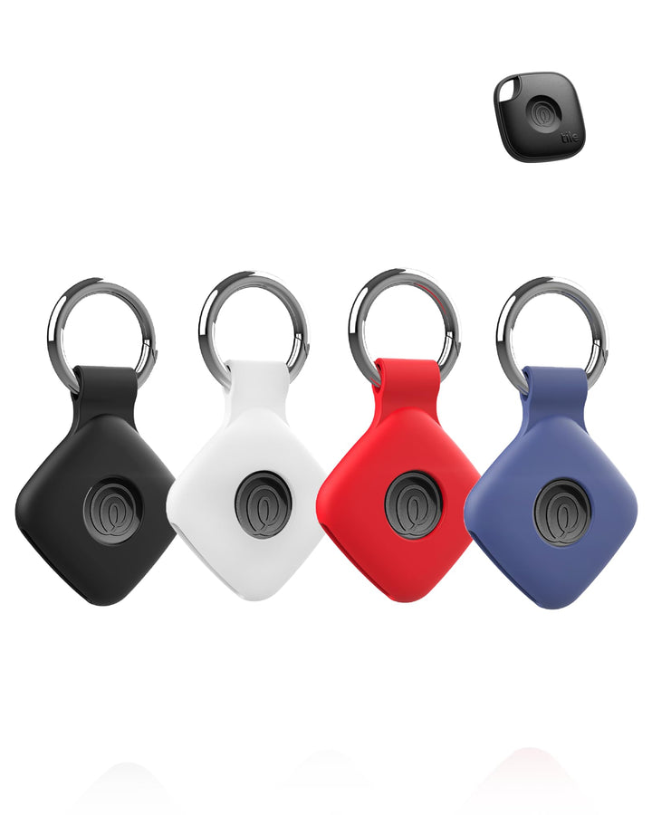 4 Stück Schutzhülle für Tile by Life360 Mate - Tracker hülle, Wasserdicht. Langlebig, Leichtgewichti