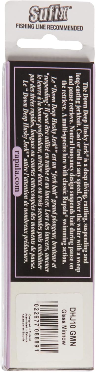 Rapala - Leurre de Pêche Down Deep Husky Jerk - Matériel de Pêche Résistant - Leurre Pêche Traîne D'