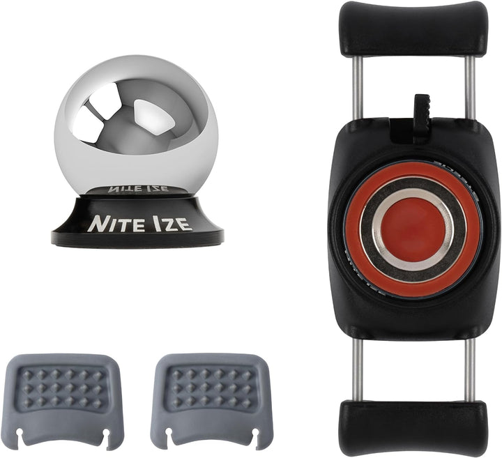 Nite Ize FreeMount Car Mount Kit, STFD-01-R8, Schwarz, Silber, Schwarz, Silber