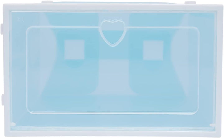 Schuhboxen, 20 Stück Stapelbarer Kunststoff Schuhaufbewahrungsbox Transparenter Schuhboxen Set Faltb