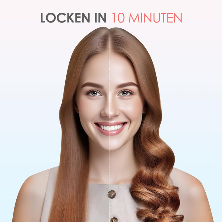 AraSyleon Automatischer Lockenstab Bidirektional | 32mm 3-Temp 30s Aufheizen | Ionen & Anti-Verbrenn