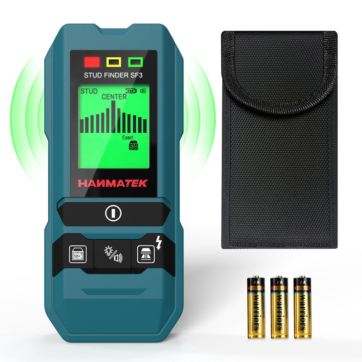 HANMATEK Leitungssucher Ortungsgerät SF3 Wand Scanner Detektor Multifunktional Stud Finder Holz/Eise