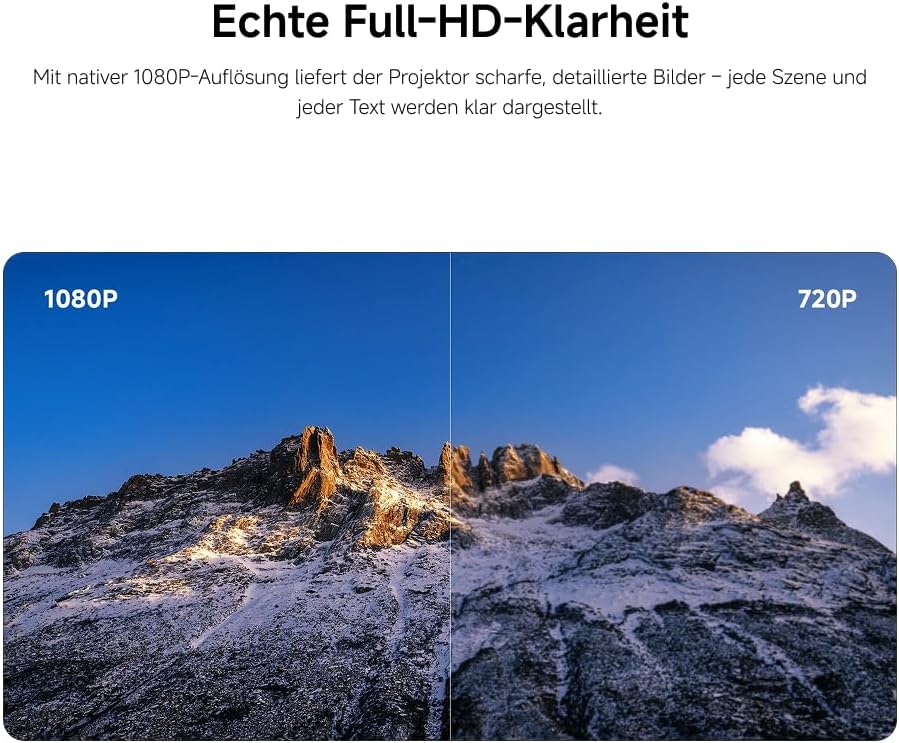 Xiaomi L1 Smart Beamer 1080P Full HD mit Google TV & Netflix, Tragbarer Heimkino Projektor, Autofoku