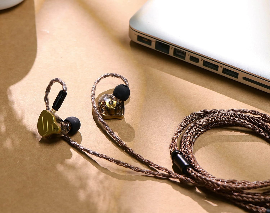 LINSOUL Tripowin Amber 32AWG OFC Oxygen Free Cable HiFi IEM Kabel mit austauschbarem 2.5mm/3.5mm/4.4