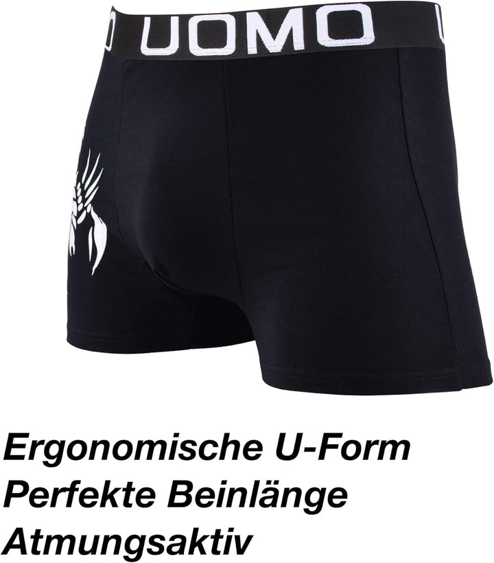 L&K 10er Pack Herren Boxershorts Men Retroshorts mit tollem Muster Baumwolle 1102 M 1104-10er Pack,