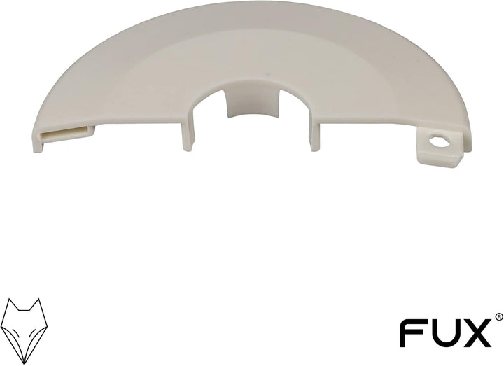 FUX 6 Stück Einzel Heizungsrohr Rosette, grosser Aussen-Ø 65mm, Innen-Ø 10mm - 43mm, Heizung, Rohrab