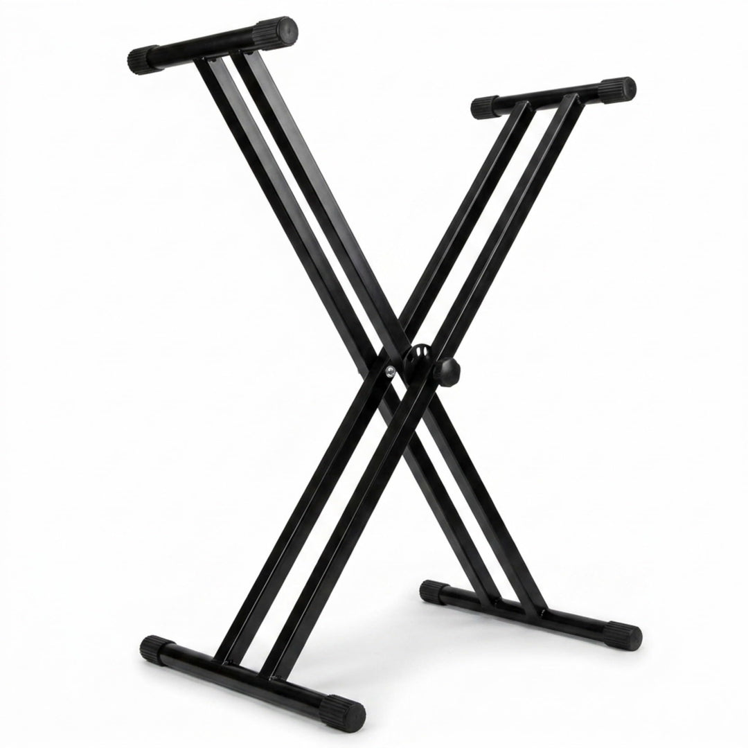 Rockjam Double Bracked Einstellbarer Tastaturständer mit Verriegelungsbändern Double Bracked