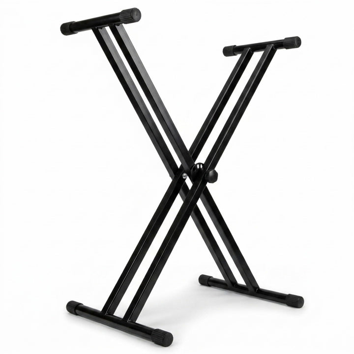 Rockjam Double Bracked Einstellbarer Tastaturständer mit Verriegelungsbändern Double Bracked