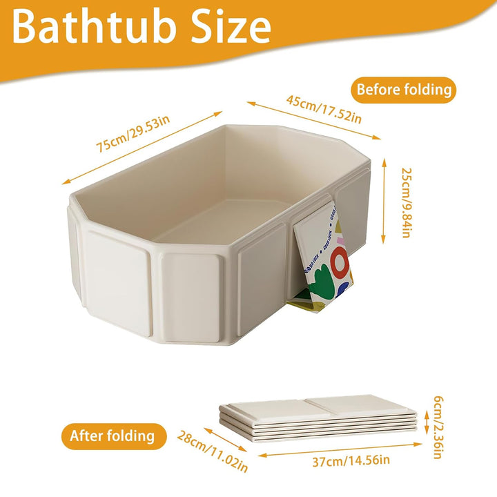 Faltbare Kinderbadewanne – Multifunktionale Badewanne für Dusche, platzsparend und tragbar, ideal fü