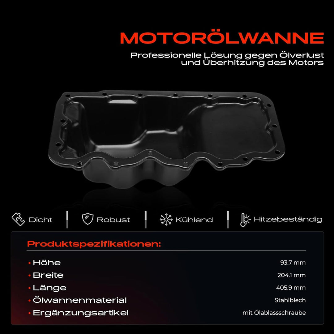 Frankberg Ölwanne für Focus DAW DBW DFW DNW Tourneo Transit P65 P70 P80 1.8L 2.0L Benzin 1998-2013 1