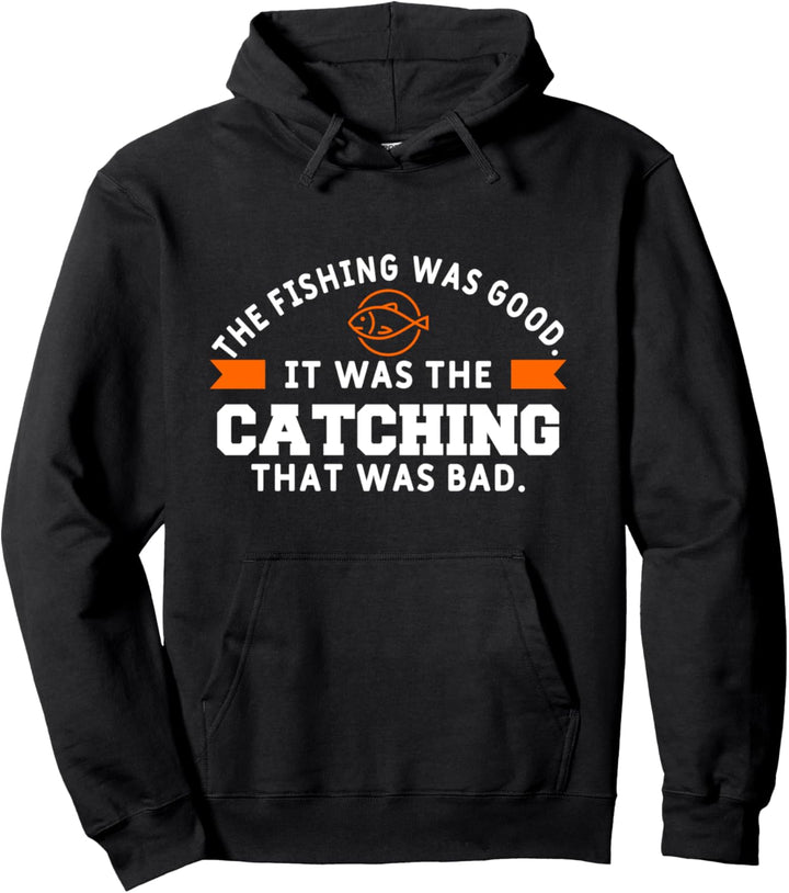 Lustiges Fischangel-Zitat für Barsch, Fische, See, Fischer Pullover Hoodie