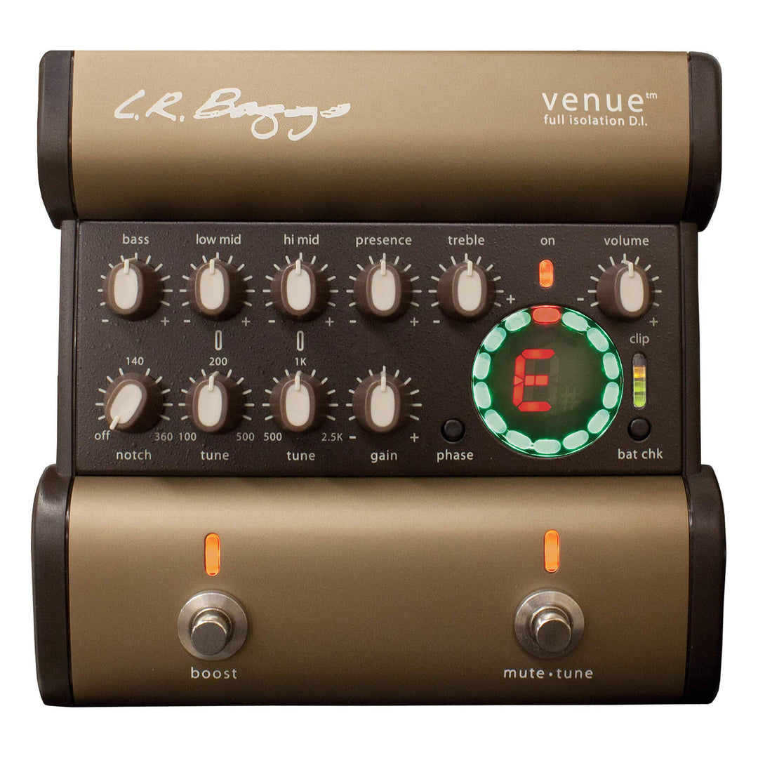 L.R. Baggs VENUE DI Fusspedal Preamp DI-Box 5-Band EQ