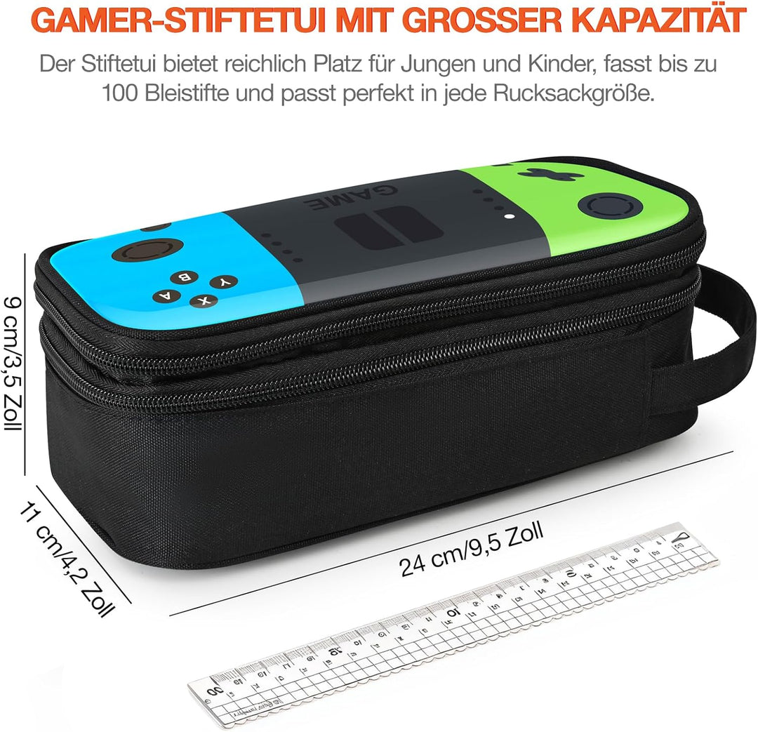 Beaulyn federmäppchen Jungen,Grosses mäppchen 2fach mit Reissverschluss, federtasche für 1. klasse 5