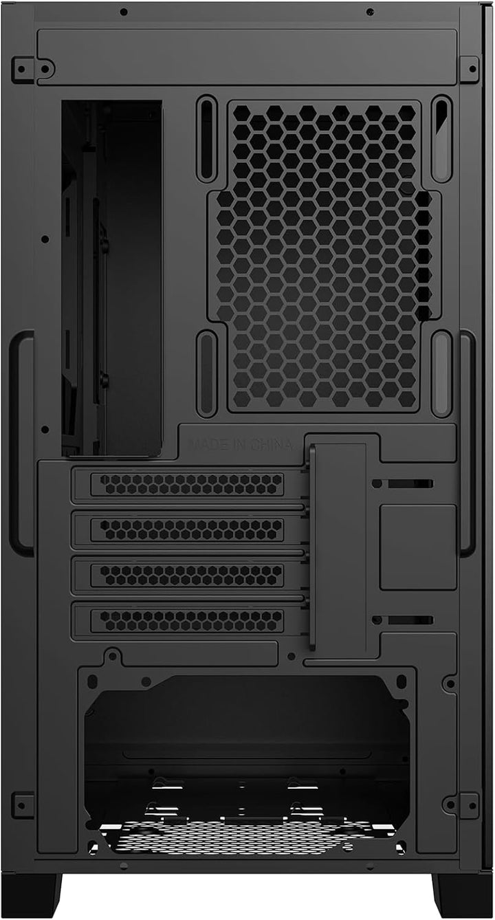 PCCOOLER CPS C3D310 M-ATX PC-Gehäuse mit Glasfenster, 2X 120mm ARGB-Lüfter, unterstützt 240/280mm Wa