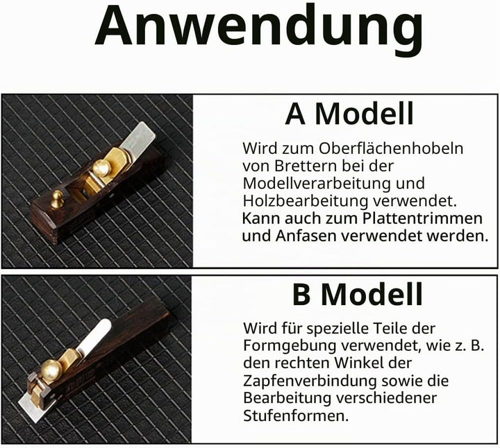 1 Stück Mini Holzhobel Handhobel, Holzbearbeitung Holzhobel Holz Schreiner Holzhandwerk Werkzeug für