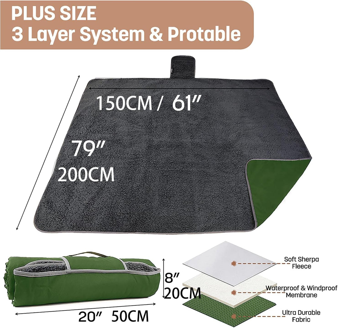 Kato Tirrinia Campingdecke Outdoor Decke Picknickdecke Reisedecke, Liebesdecke Sexdecke Outdoordecke