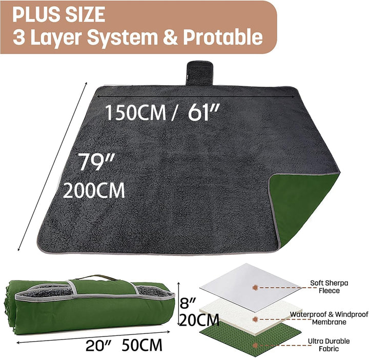 Kato Tirrinia Campingdecke Outdoor Decke Picknickdecke Reisedecke, Liebesdecke Sexdecke Outdoordecke