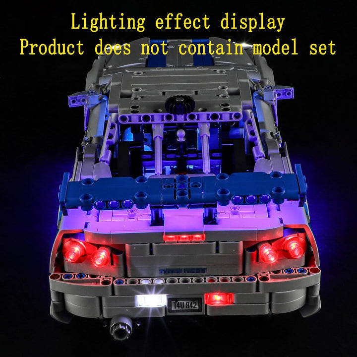 GEAMENT LED Licht-Set Kompatibel mit Lego 2 Fast 2 Furious Nissan Skyline GT-R (R34) Flitzer (Car) T
