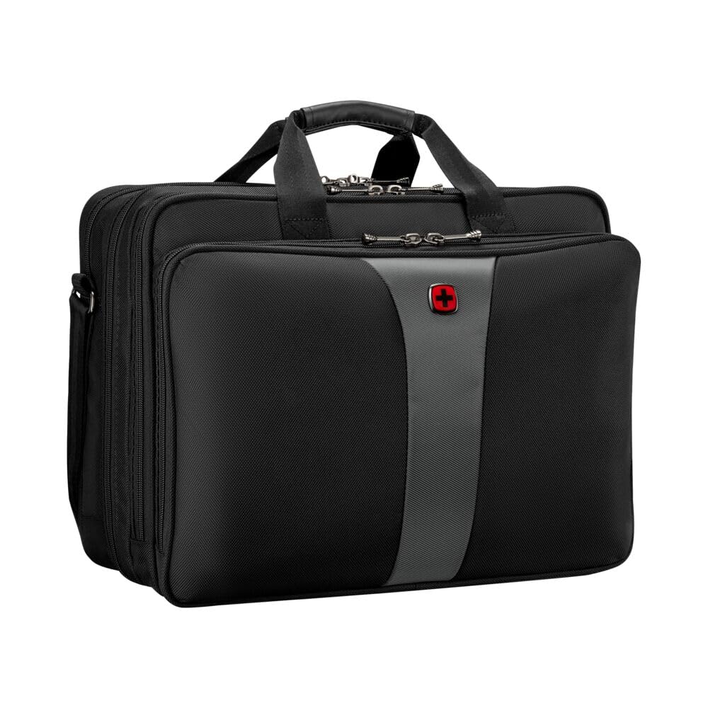 WENGER Legacy 17 Laptop-Tasche zum Umhängen, Notebook bis 17 Zoll, Aktentasche, Organizer, 26 l, Dam