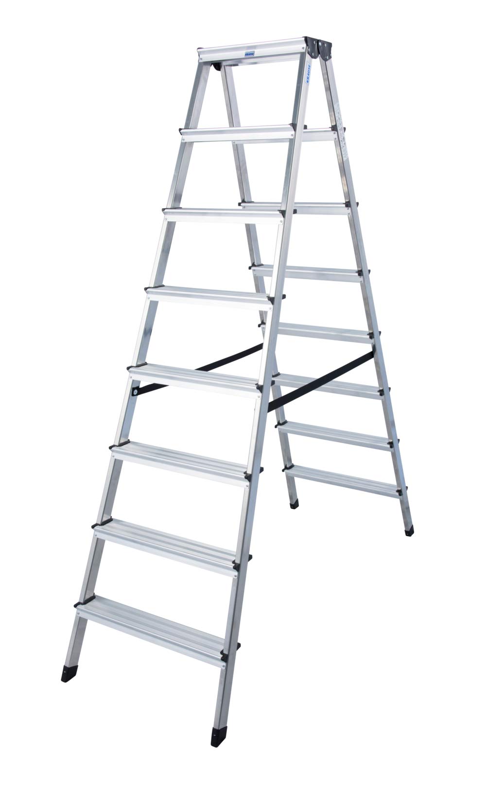 Krause 120373 Aluminium Stufen-Doppelleiter Arbeitshöhe (max.): 3.30m Silber DIN EN 131 8kg