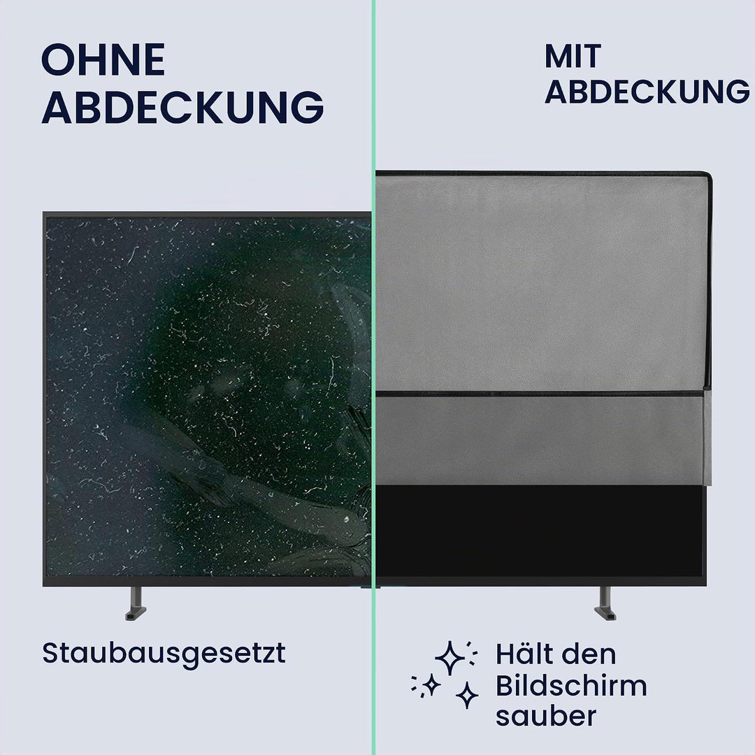 kwmobile 75" TV Abdeckung Indoor - Fernseher Hülle Bildschirmschutz Abdeckung - TV Bildschirm Staubs