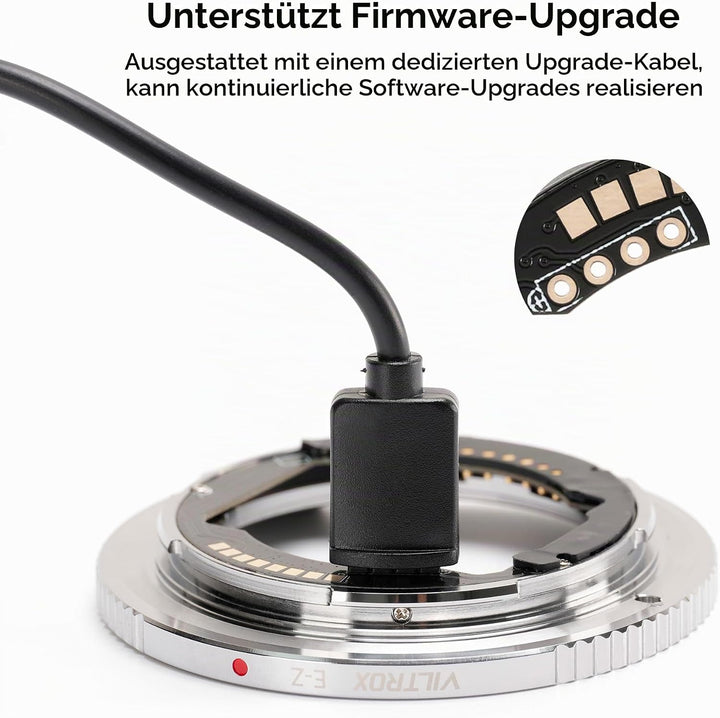 VILTROX E-Z Objektivadapter, Autofokus Adapter Konverter für Objektiv kompatibel mit Objektiv und Mo