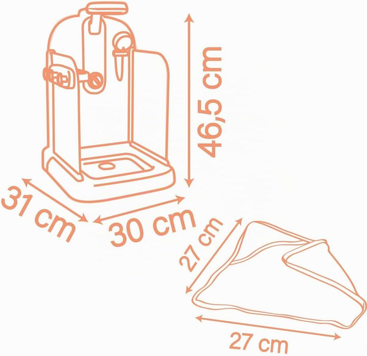 Smoby - Baby Nurse Puppen-Dusche mit funktionalem Duschkopf &amp; Zubehör - Für Puppen bis 42 cm (Puppe