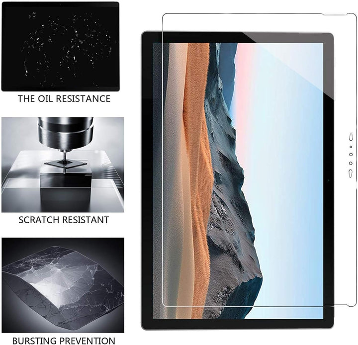 MEGOO [2 Stücke] Surface Book 3 Displayschutzfolie, präzise ausgeschnittenes gehärtetes Glas, einfac