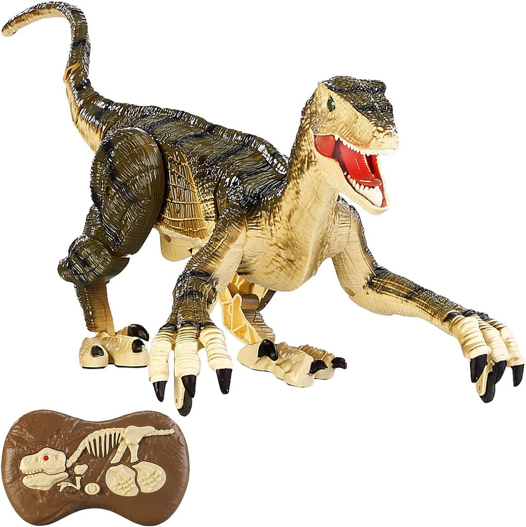 Playtastic Ferngesteuerter Dino: Ferngesteuerter XL-Dinosaurier mit Soundeffekten, 2,4 GHz, 45 cm (D