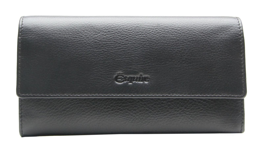 Esquire Peru Geldbörse RFID Leder 18,5 cm Einheitsgrösse Schwarz, Einheitsgrösse Schwarz