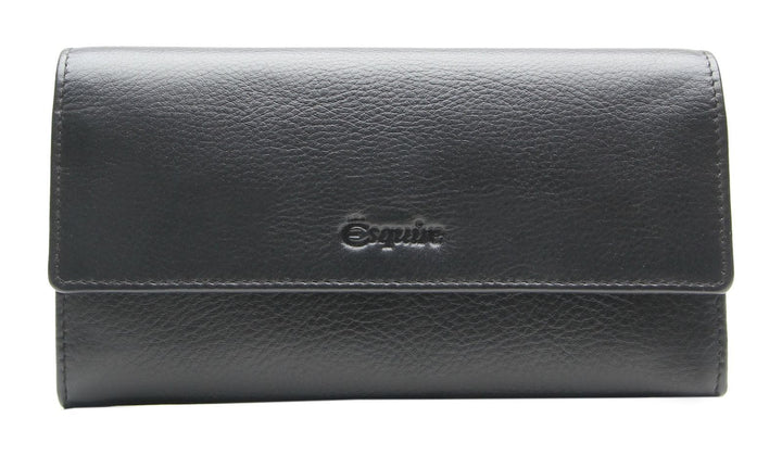Esquire Peru Geldbörse RFID Leder 18,5 cm Einheitsgrösse Schwarz, Einheitsgrösse Schwarz
