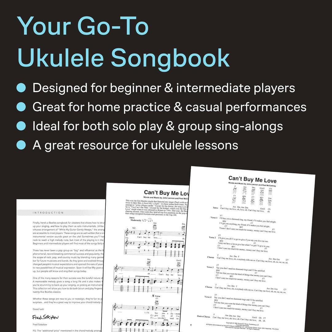 The Beatles for Fingerstyle Ukulele, Taschenbuch