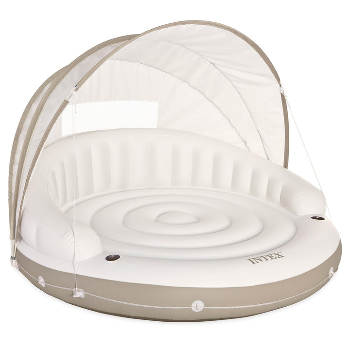 Intex 58292EU - Aufblasbare Lounge, Liegeinsel Canopy Island, 78 x 59 Zoll Single, Single