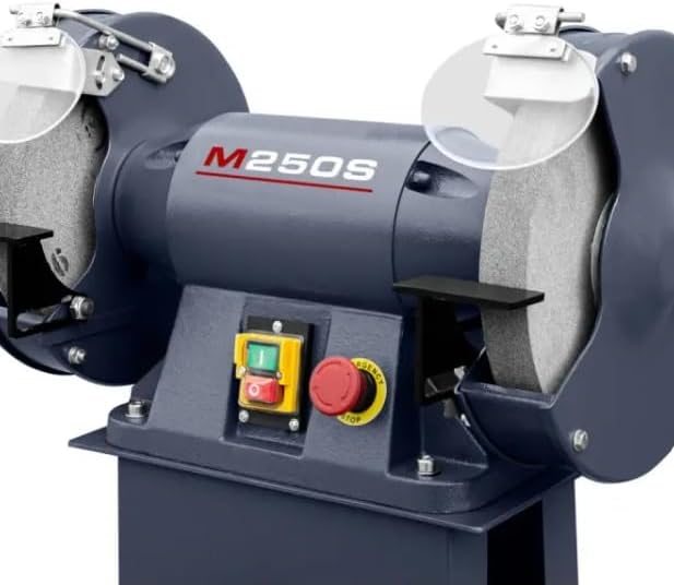 CORMAK M250S Industrieller Doppelscheibenschleifbock mit Untergestell