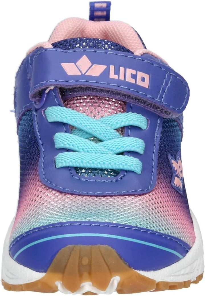 Lico Unisex Kinder Barney Vs Sneaker 27 EU Rosa Lila Türkis, 27 EU Rosa Lila Türkis