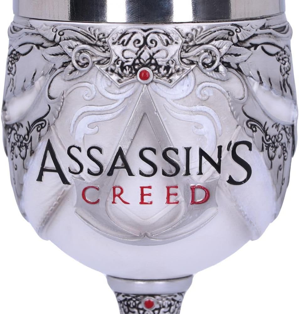 Nemesis Now Creed weisser Spielkelch, aus Kunstharz mit Edelstahl, B5297S0, mehrfarbig
