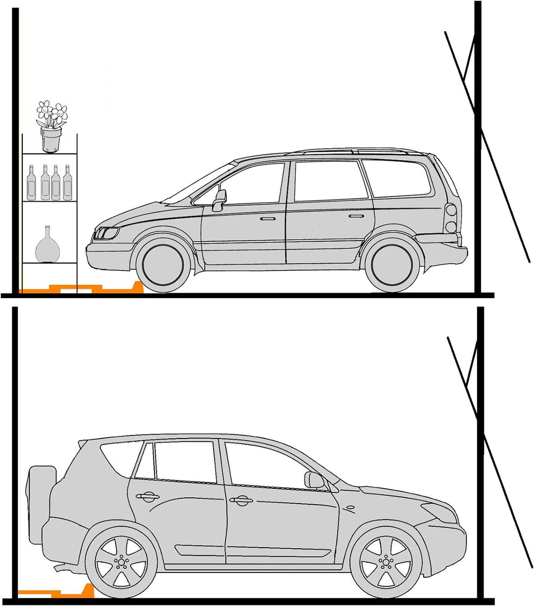 EASYSTOP - Radstopper - Die Einparkhilfe - Verstellbar -
