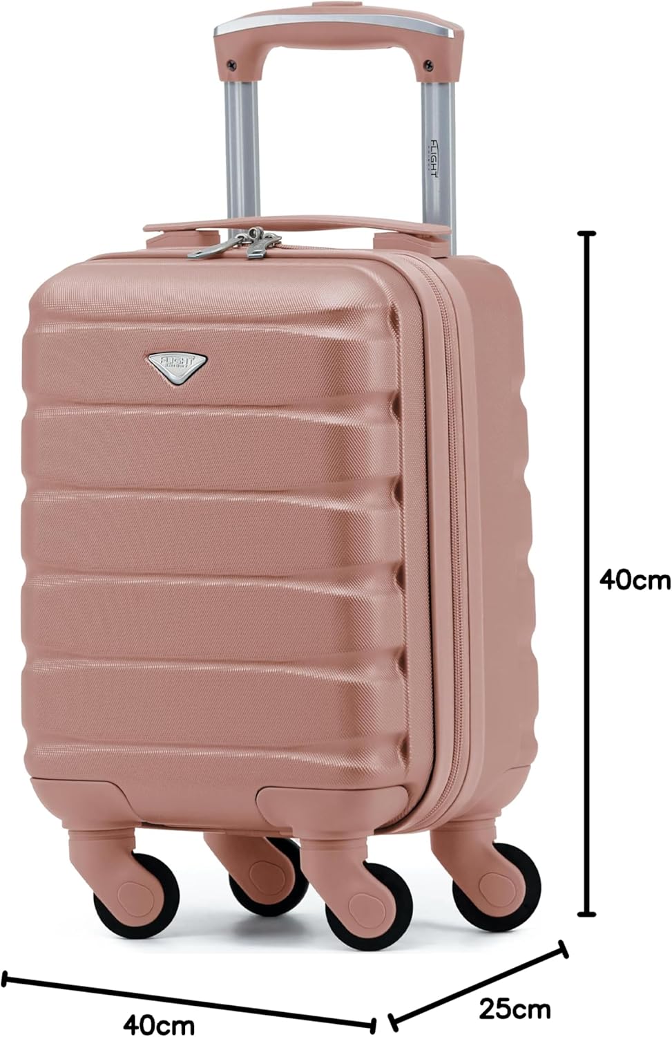 Flight Knight Leichte 4-Rad-abs-hartschalenkoffer Handgepack, Zugelassen Fur Uber 100 Fluggesellscha