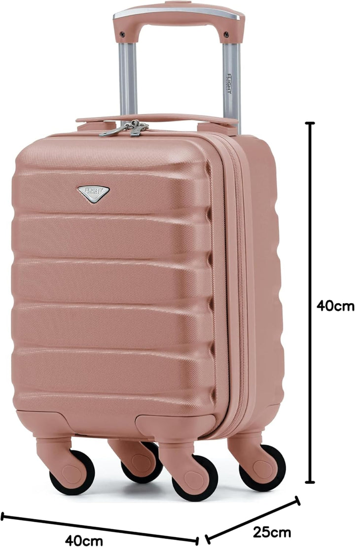 Flight Knight Leichte 4-Rad-abs-hartschalenkoffer Handgepack, Zugelassen Fur Uber 100 Fluggesellscha