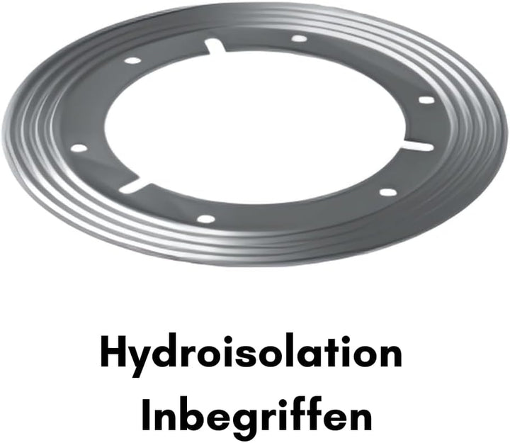 MD Technic – Confluo Bodenablauf 15x15 cm – wählbare Abdeckungen u. Ablaufgarnitur (Vertikal/Senkrec