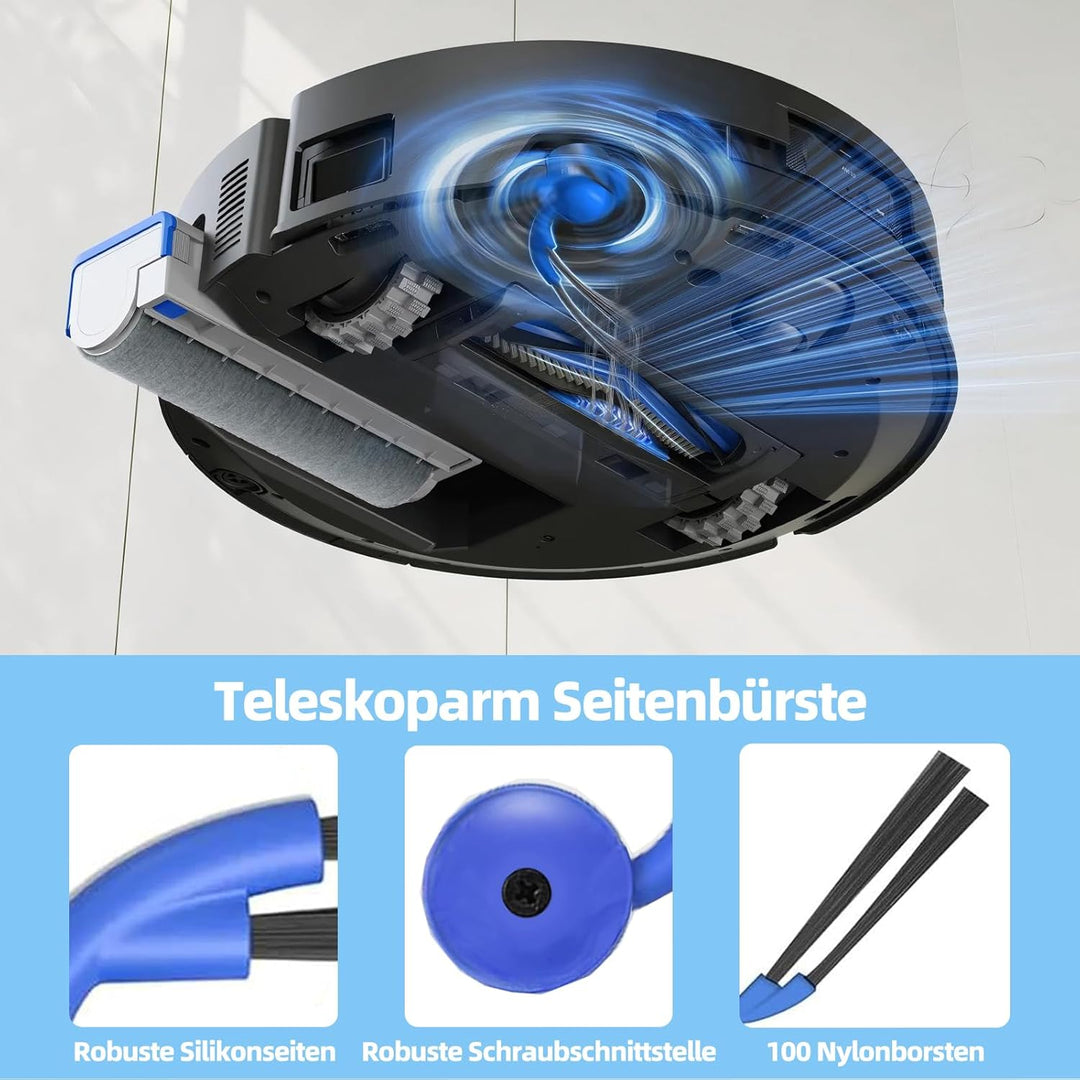 22 Stück Zubehörset für ECOVACS DEEBOT X9 PRO OMNI / X9 PRO / X11 Saugroboter, Ersatzteile 2 Hauptbü