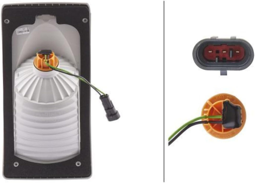 HELLA - Blinkleuchte - Halogen - 12V - Einbau/Schraubanschluss - Lichtscheibenfarbe: glasklar - Stec