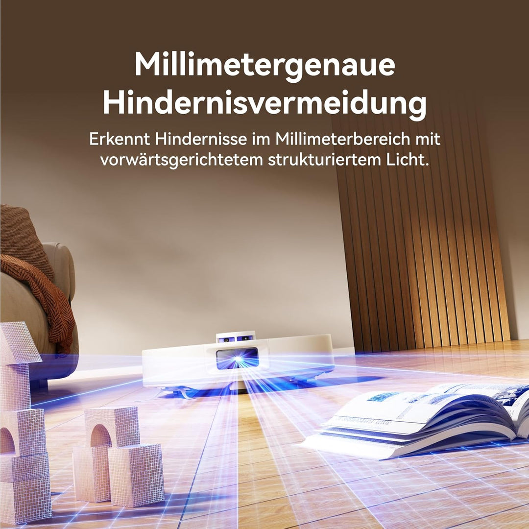 NARWAL Freo S Saugroboter mit Wischfunktion, 8000Pa, 8N Reinigungsdruck, Auto-Entstaubungsstation 3.